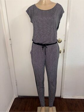 MICHAEL Michael Kors Herringbone Drawstring Jumpsuit Size M